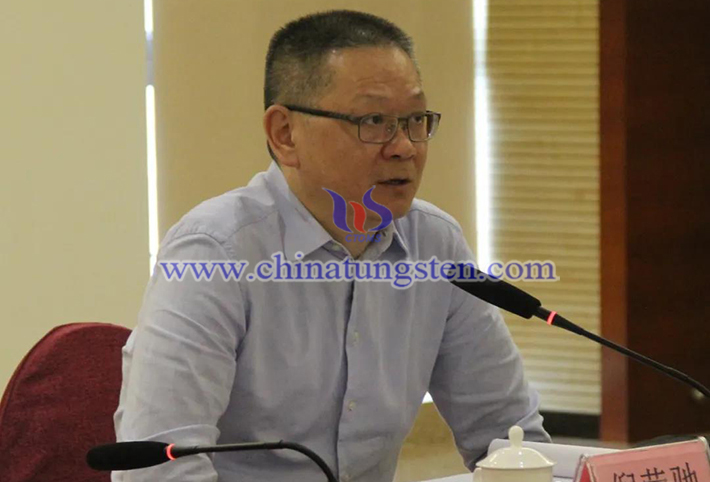 中國(guó)鎢業(yè)協(xié)會(huì)駐會(huì)副會(huì)長(zhǎng)、主席團(tuán)主席倪瑩馳
