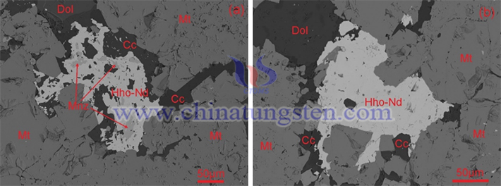 釹黃河礦的背散射成分圖像（圖源：中國地質(zhì)大學）