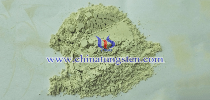 discoloration property of yellow tungsten oxide image