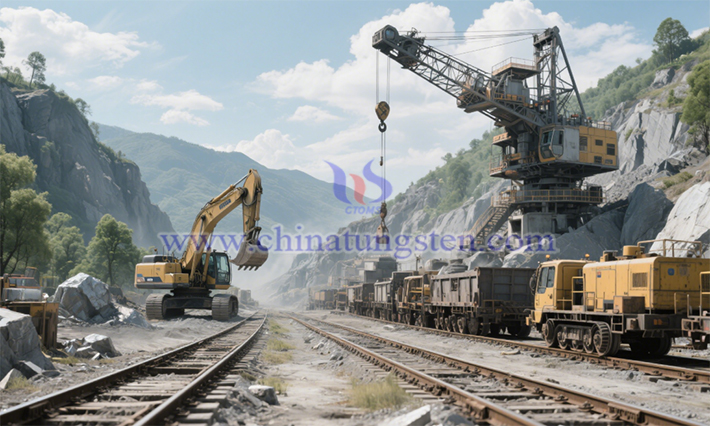 Tungsten mine picture