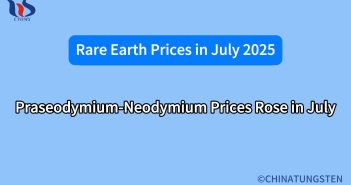 Praseodymium-Neodymium Prices Rose in July