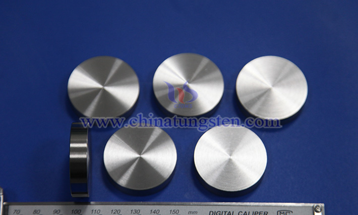Images of tungsten alloy discs