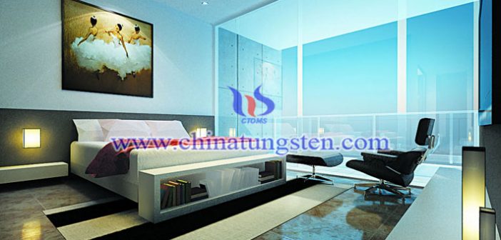 エレクトロクロミズム：黃色の酸化タングステン膜の寫(xiě)真