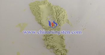 セメント系吸収材の畫(huà)像に適用された黃色の酸化タングステン畫(huà)像