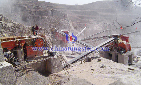 鎢礦開采圖片