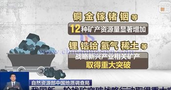 新一輪找礦成果（圖源：央視新聞）